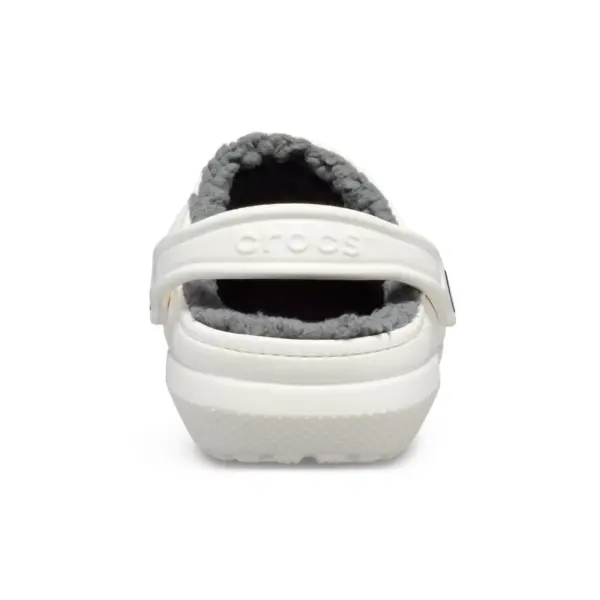 Crocs Classic Lined Clog - White Grey6