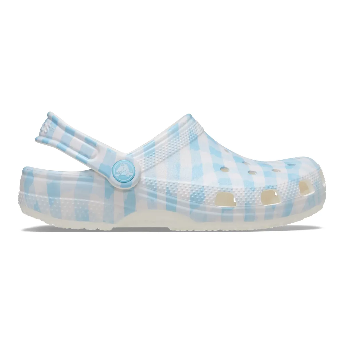 Crocs Kids’ Classic Gingham Clog - White:Blue4