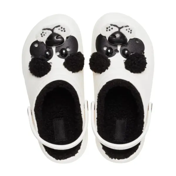 Crocs Kids’ Classic Lined I AM Panda Bear Clog6