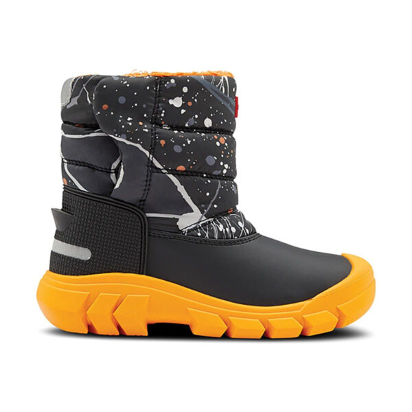 Hunter Original Kids Snow Boots - Molecular Splash Black1