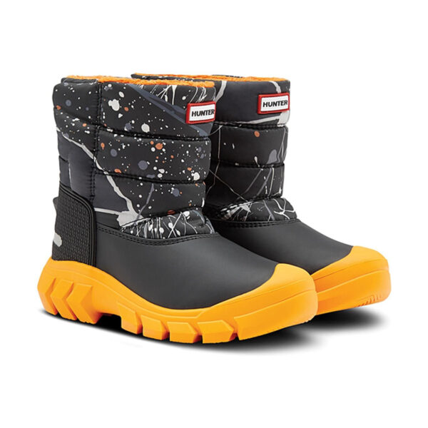 Hunter Original Kids Snow Boots - Molecular Splash Black3