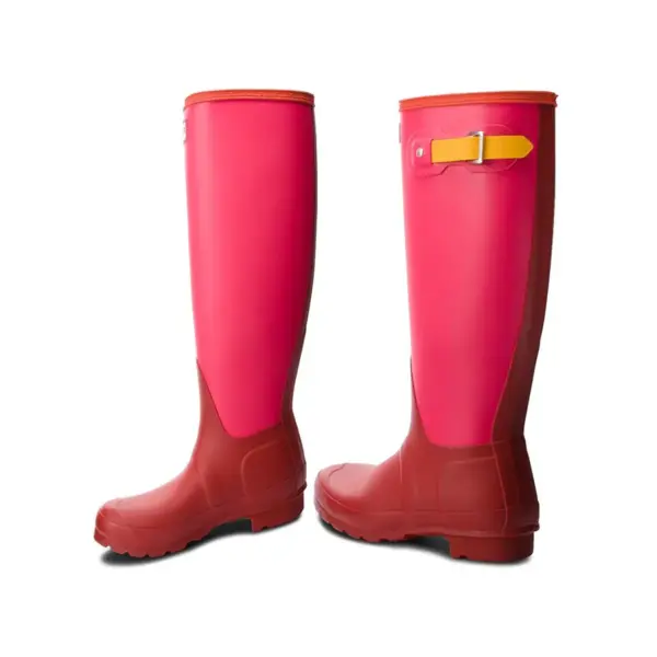 Hunter Original Tall Colourblock - Military Red1