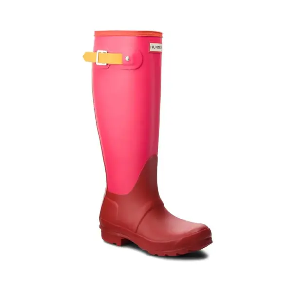 Hunter Original Tall Colourblock - Military Red3
