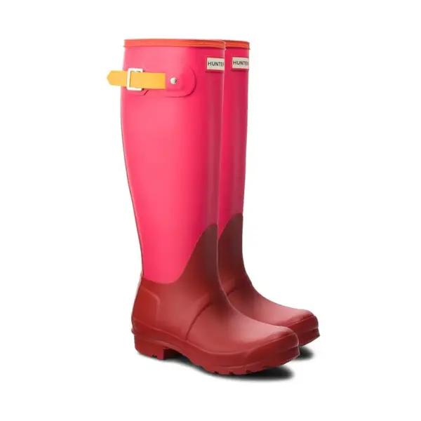 Hunter Original Tall Colourblock - Military Red4
