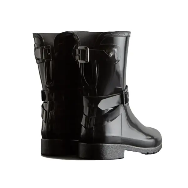 Hunter Refined Slim Fit ADJ Short Gloss Boot – Black2