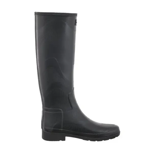 Hunter Refined Tall Wave Texture Wellington čizme - Black1