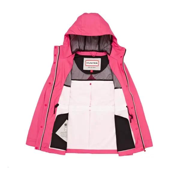 Hunter Women’s Original Lightweight Rubberised Jacket - Bright Pink5