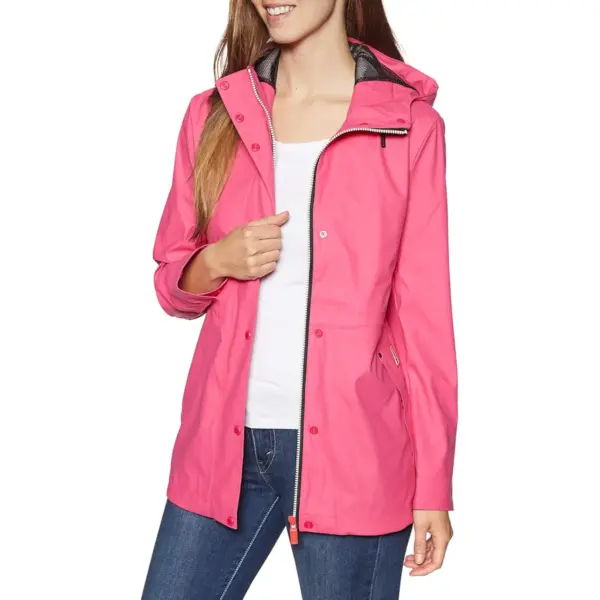 Hunter Women’s Original Lightweight Rubberised Jacket - Bright Pink6