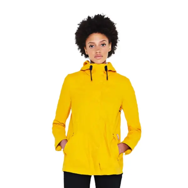 Hunter Women’s Original Lightweight Rubberised Jacket - Yellow3