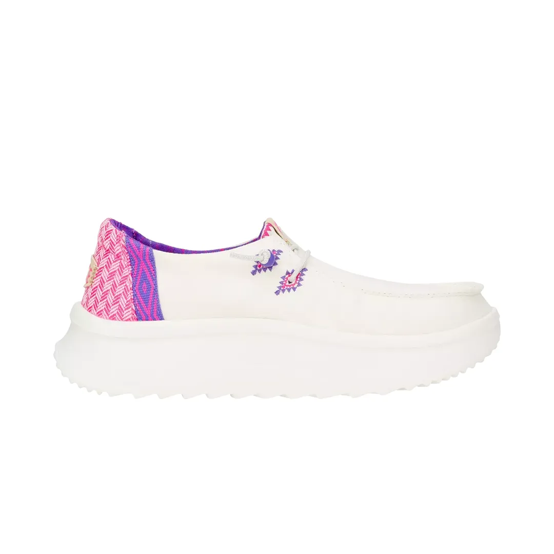 Wendy Peak Chambray Woven WHITE:PINK1