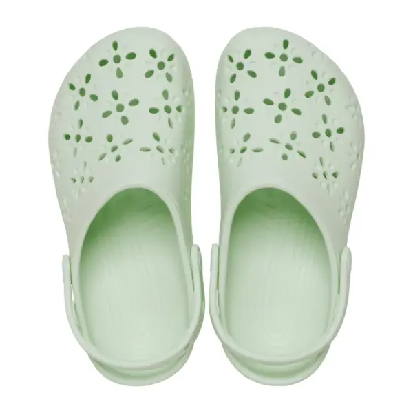 Crocs Classic Floral Cut-Out Clog - Jade Tint3