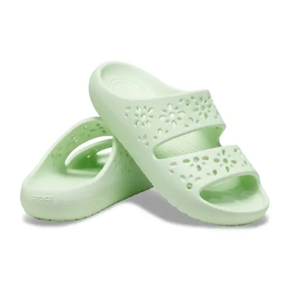 Crocs Classic Floral Cutout Sandal - Jade Tint4