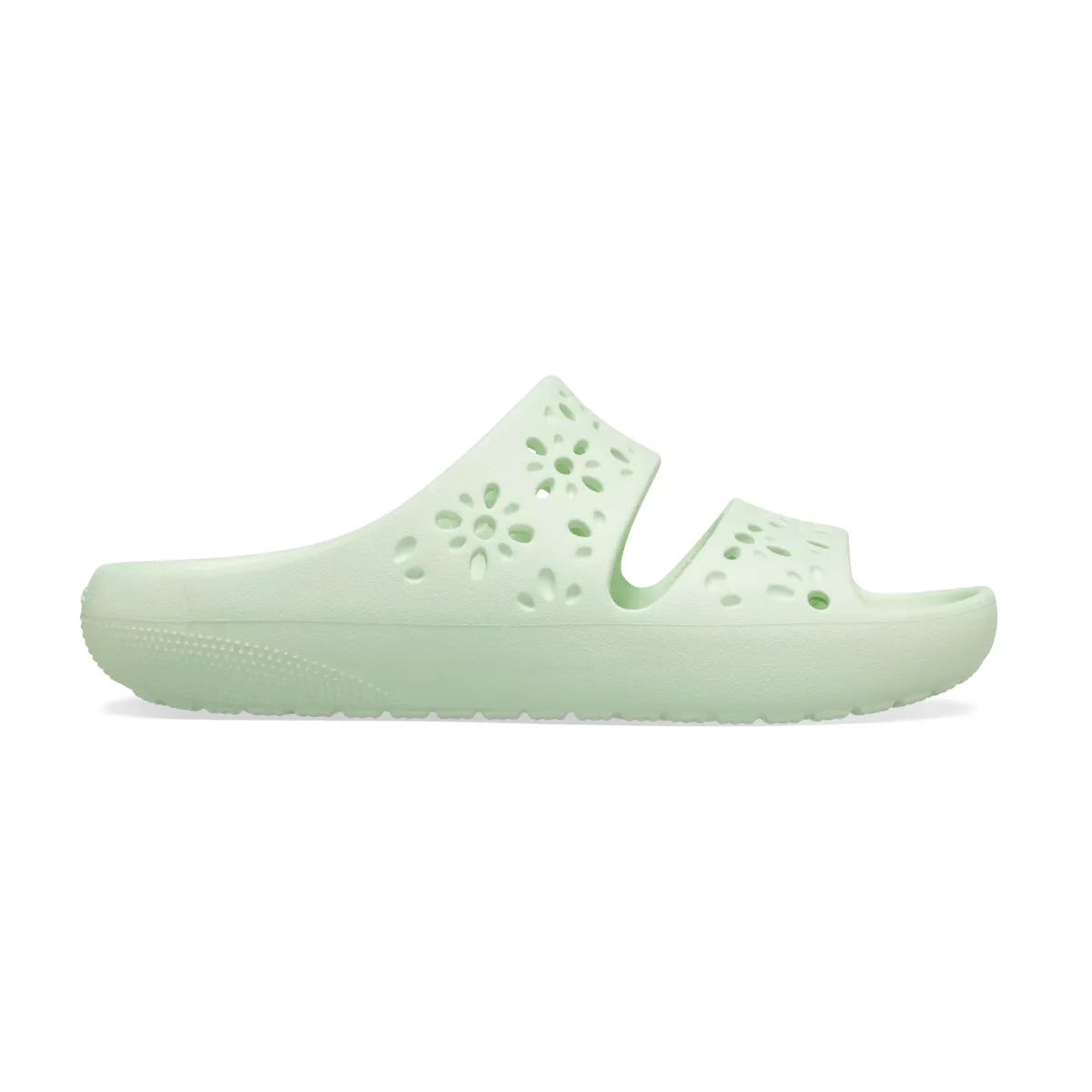 Crocs Classic Floral Cutout Sandal - Jade Tint