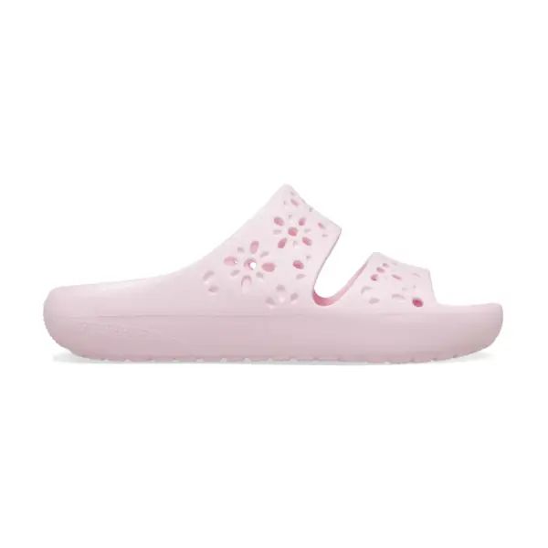 Crocs Classic Floral Cutout Sandal - Pink Milk5
