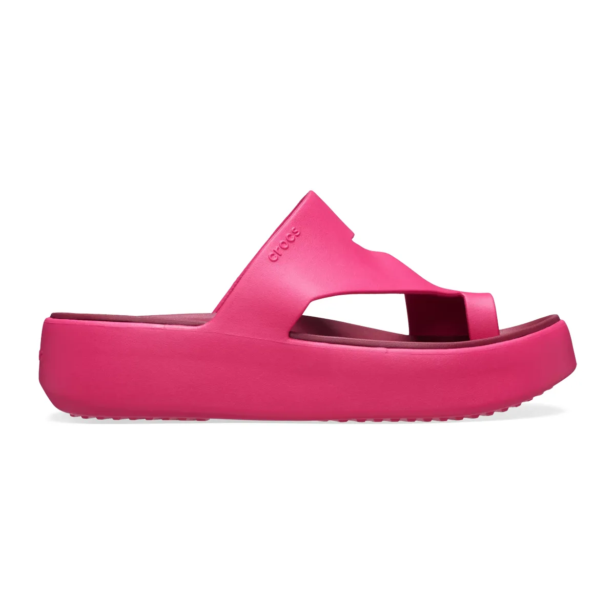 Crocs Getaway Platform Toe Loop - Dragon Fruit