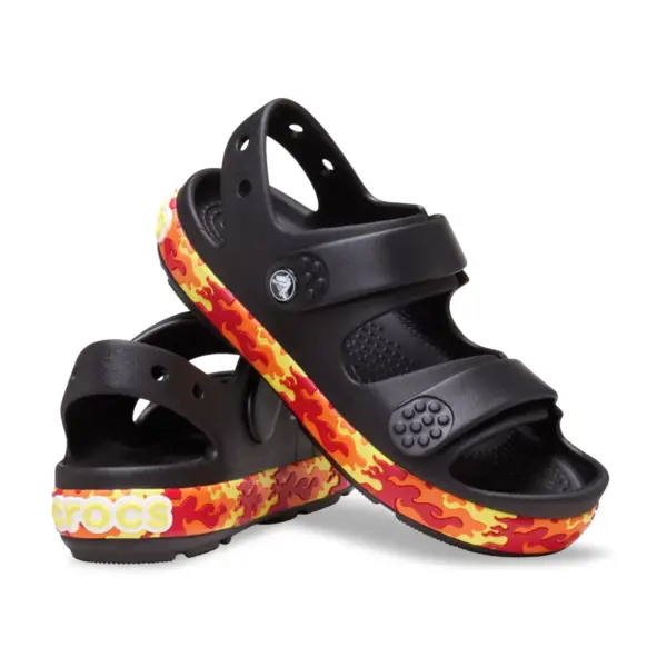 Crocs Kids’ Crocband™ Cruiser Flames Sandal - Black5