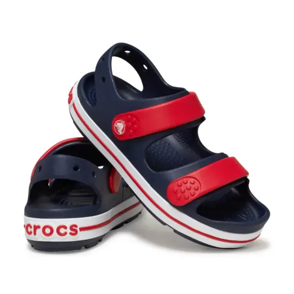 Crocs Kids Crocband™ Cruiser Sandal - Navy : Varsity Red5