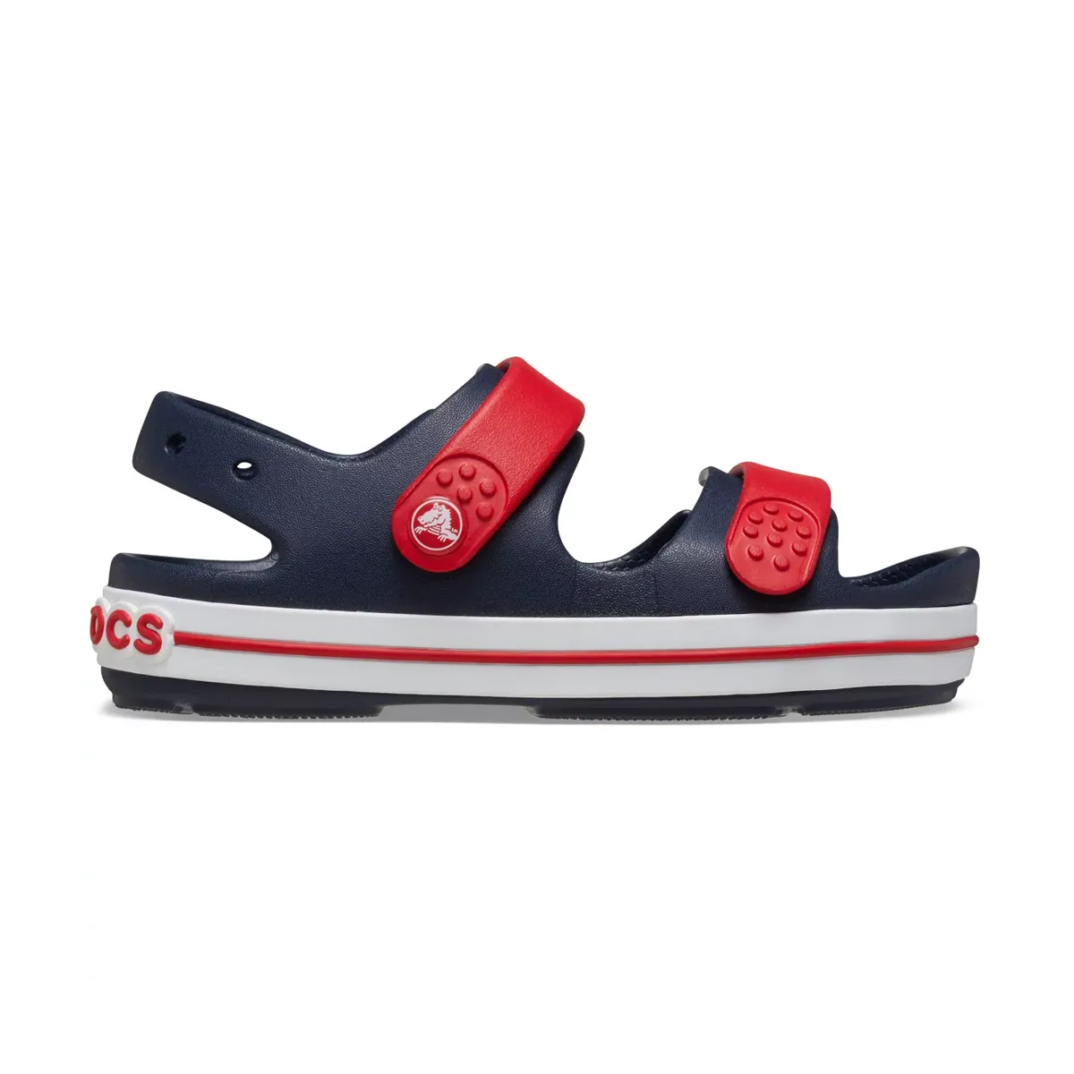 Crocs Kids Crocband™ Cruiser Sandal - Navy / Varsity Red