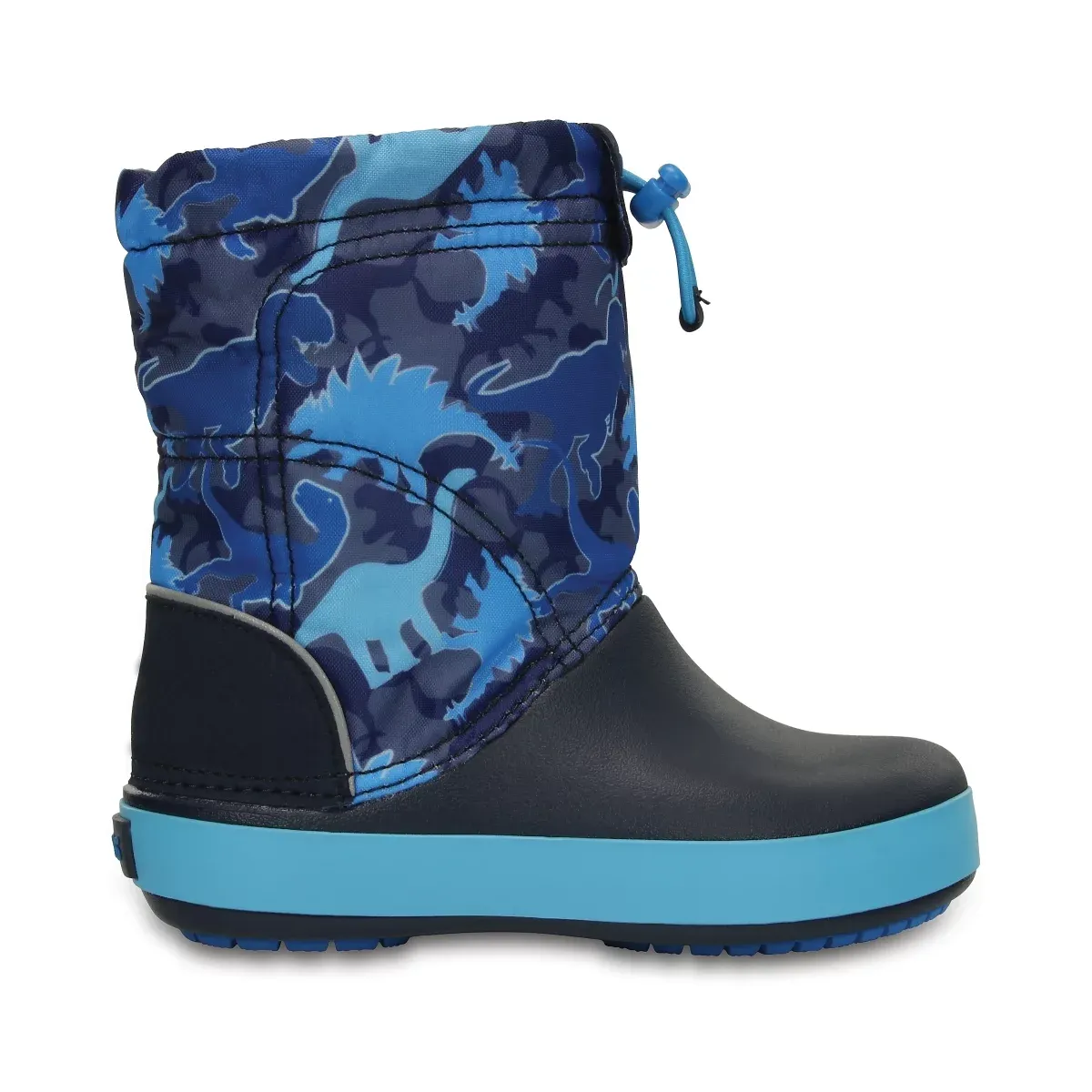 Crocs Kids Lodge Point Graphic Boot - Blue Camo1