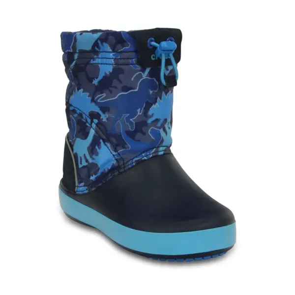 Crocs Kids Lodge Point Graphic Boot - Blue Camo5