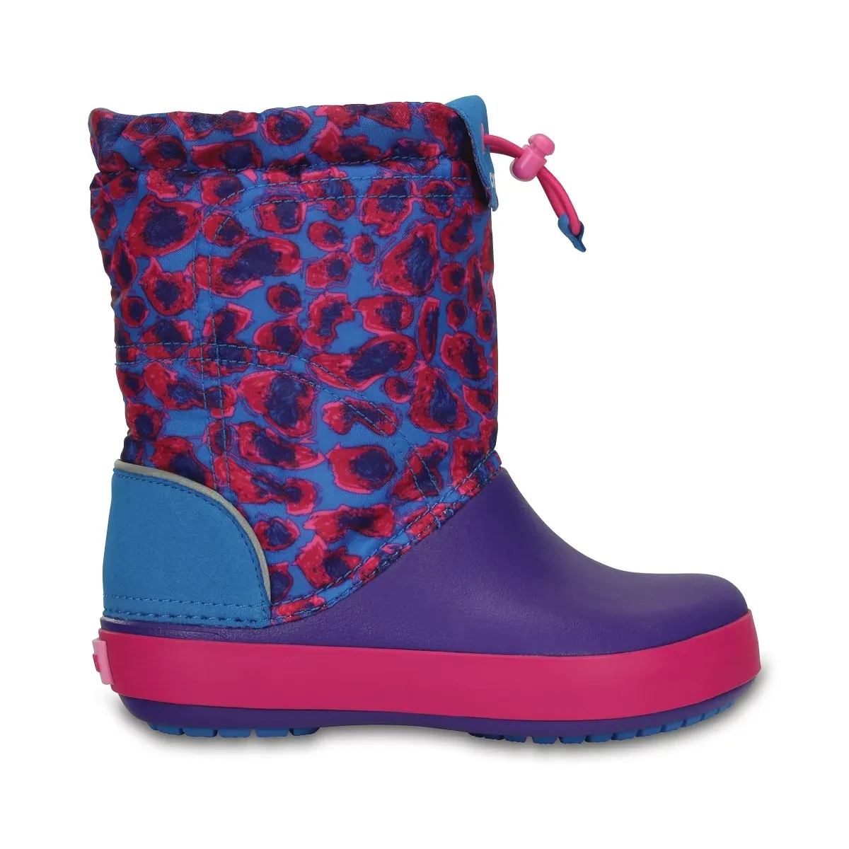 Crocs Kids Lodge Point Graphic Boot - Leopard