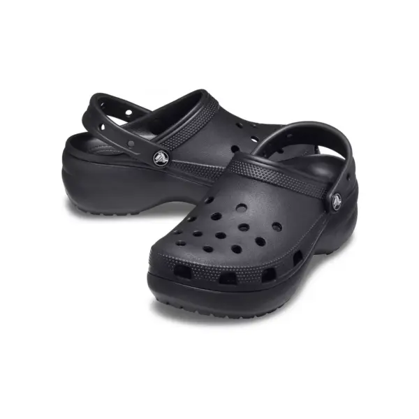 Crocs Womens Classic Platform Clog - Black5
