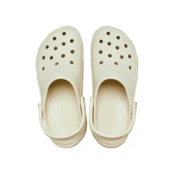 Crocs Womens Classic Platform Clog - Bone4