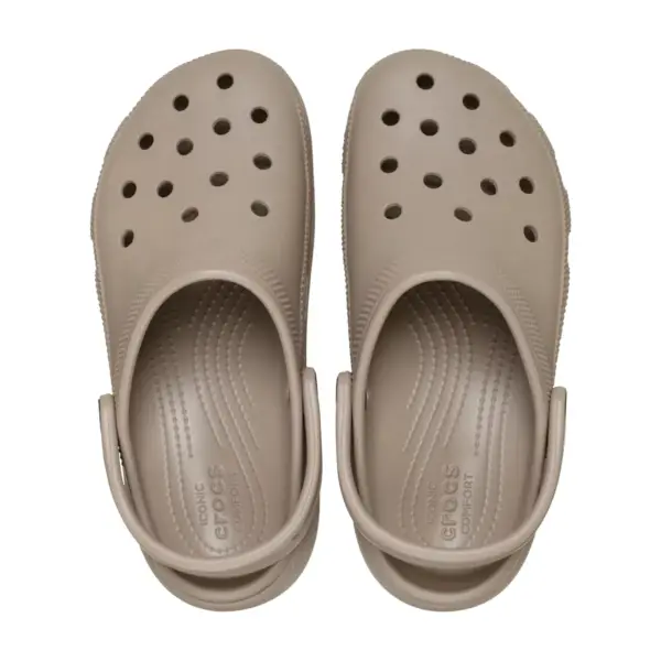 Crocs Womens Classic Platform Clog - Taupe5