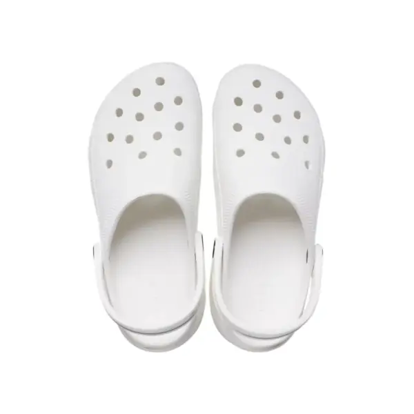 Crocs Womens Classic Platform Clog - White4