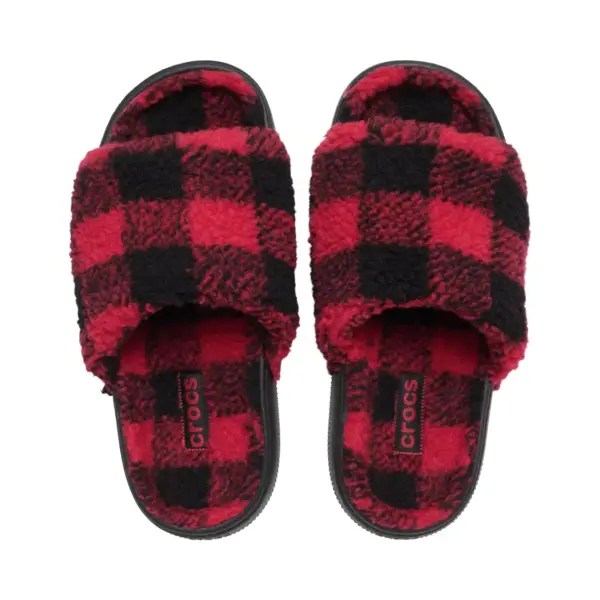4Crocs Classic Buffalo Check Slide