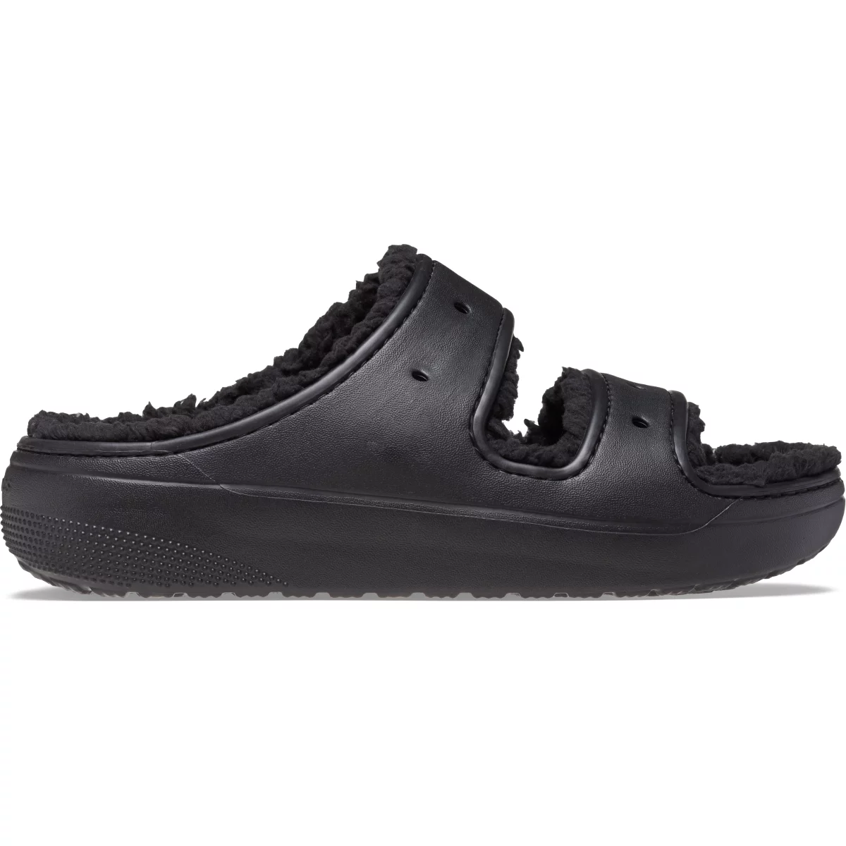 Crocs Classic Cozzzy Sandal - Black / Black