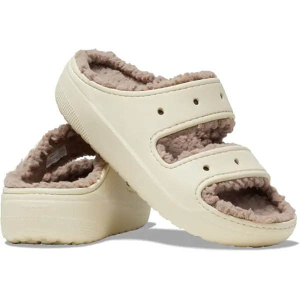 Crocs Classic Cozzzy Sandal - Bone:Mushroom3