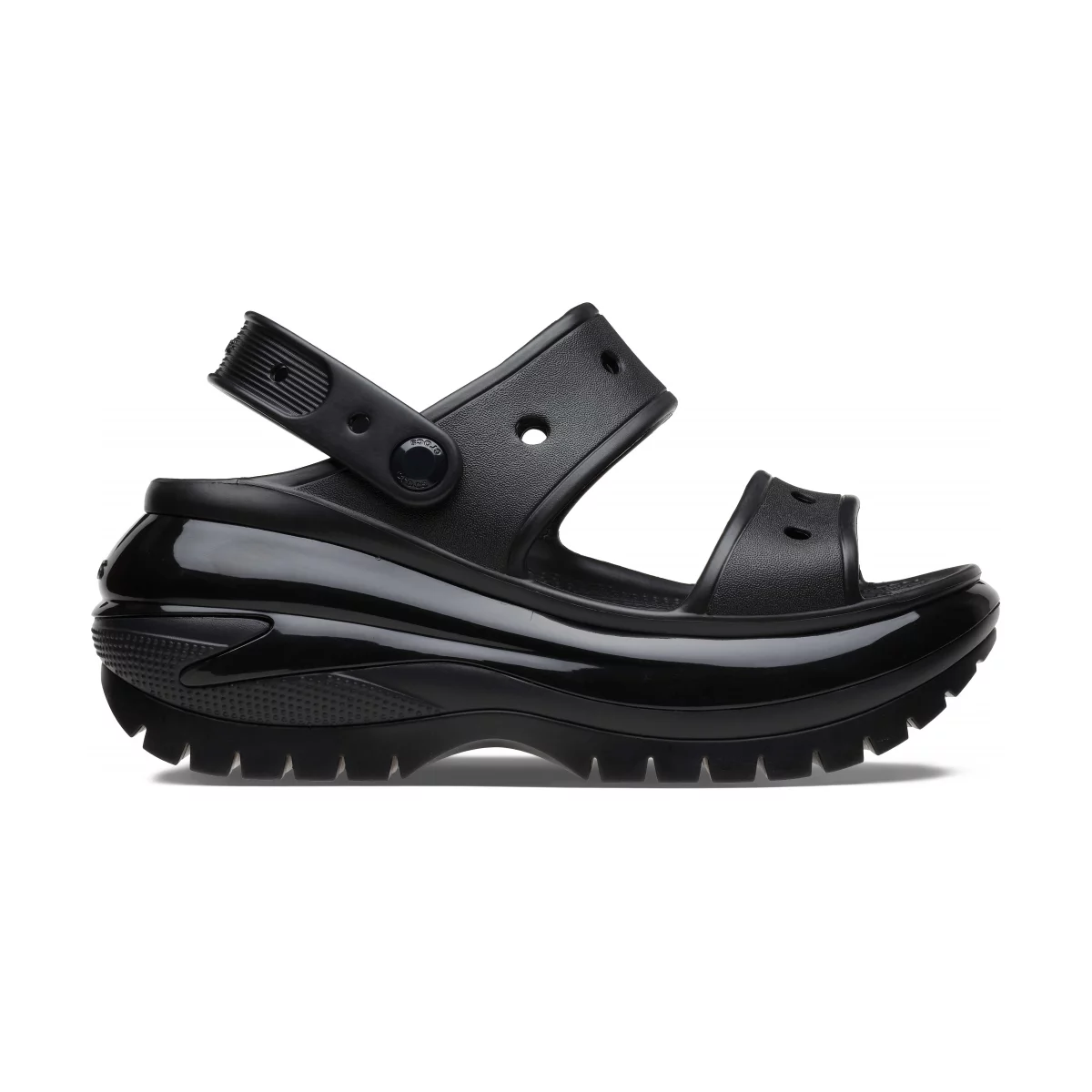 Crocs Classic Mega Crush Sandal - BLACK
