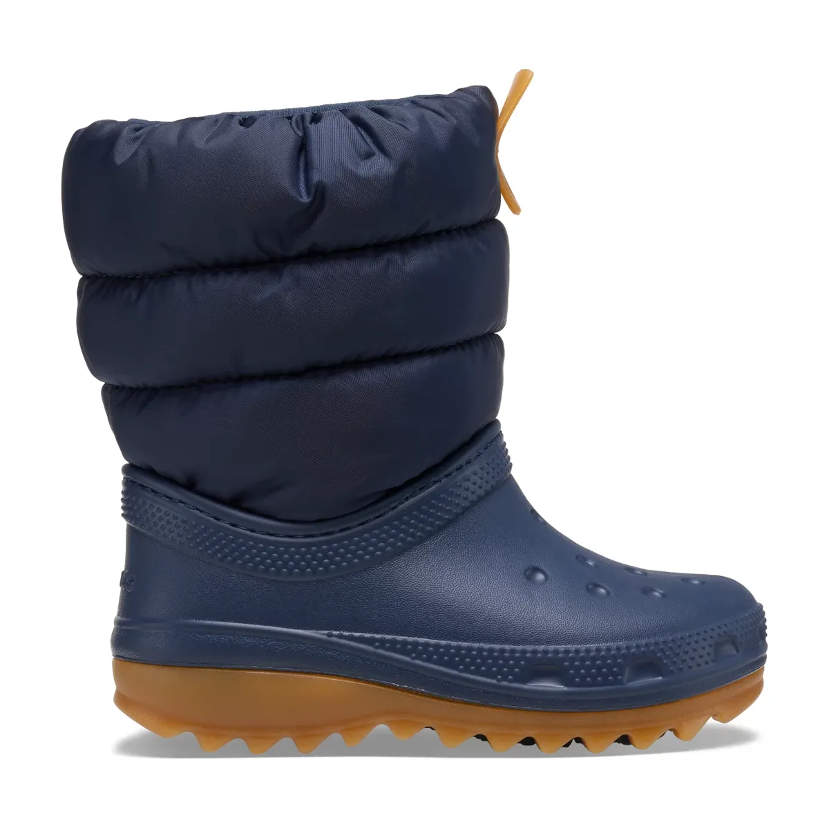 Crocs Kids Classic Neo Puff Boot - NAVY/GUM