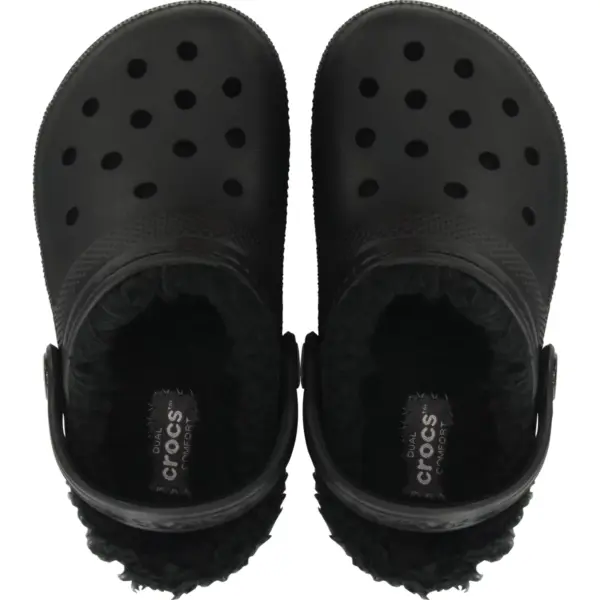 Crocs Kids Lined Classic Clog - Black:Black4