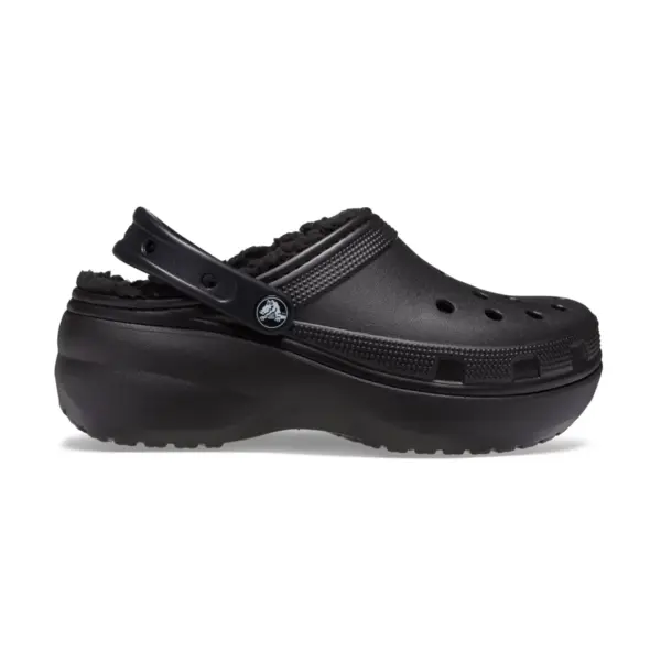 Crocs Womens Classic Platform Lined Clog - Black2