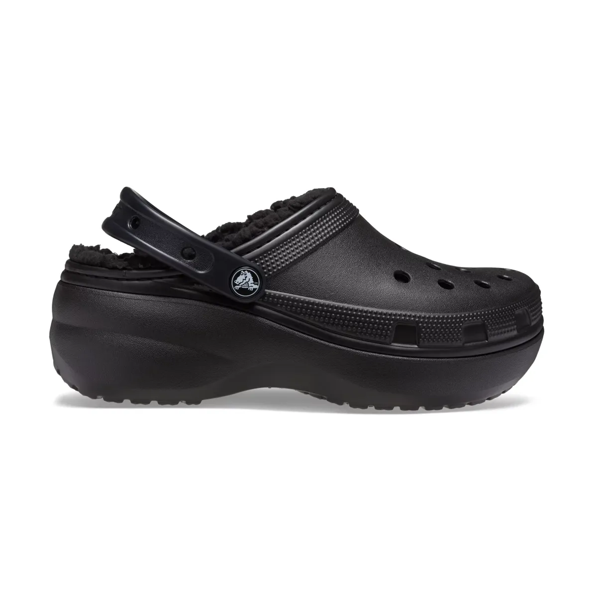 Crocs Womens Classic Platform Lined Clog - Black2