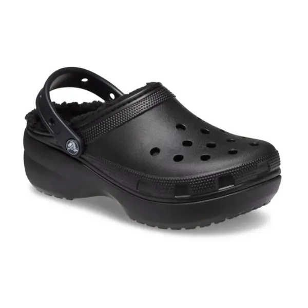 Crocs Womens Classic Platform Lined Clog - Black4