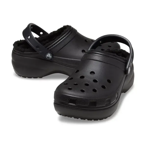 Crocs Womens Classic Platform Lined Clog - Black6